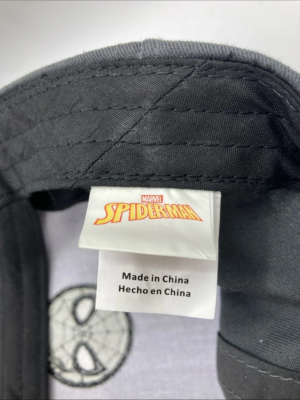 Marvel Spider-Man Youth Embroidered Snapback Hat Gray OSFM Marvel